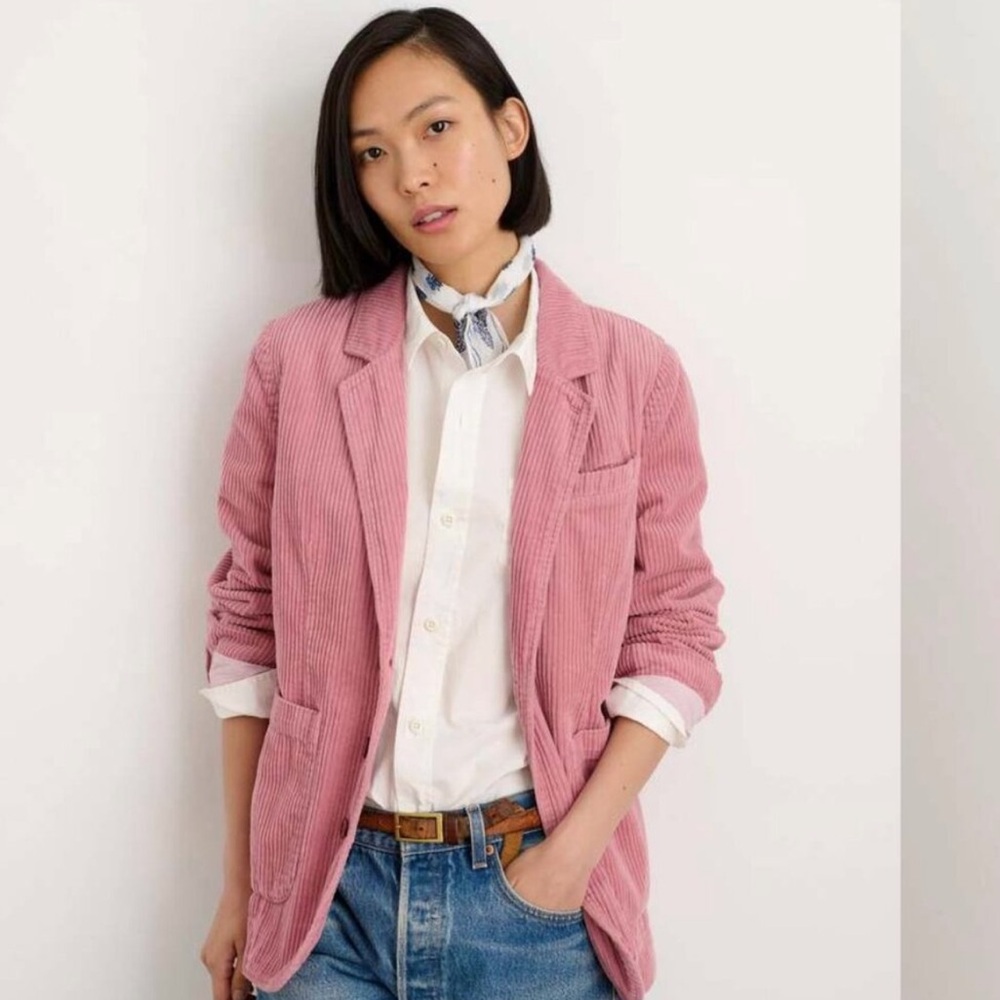Alex Mill Pink Corduroy Blazer